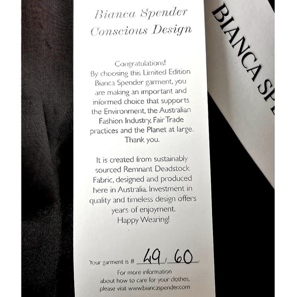 NWT BIANCA SPENDER Tie Waist Lightweight Wool Deadstock Long Duster Overcoat L - Picture 7 of 8